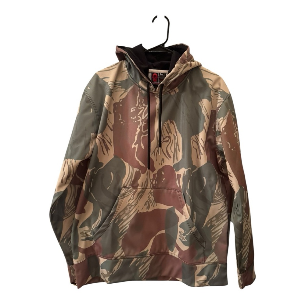 OAF NATION - Camouflage Mens L Military  Hoodie Sweatshirt Jacket - MINT Rare